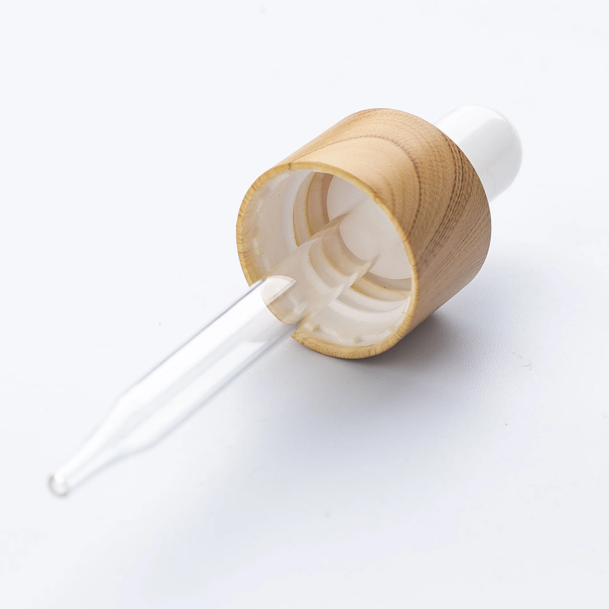 13mm 18mm 20mm new product water transfer printed wooden dropper glass pipette rubber bulb bottle caps