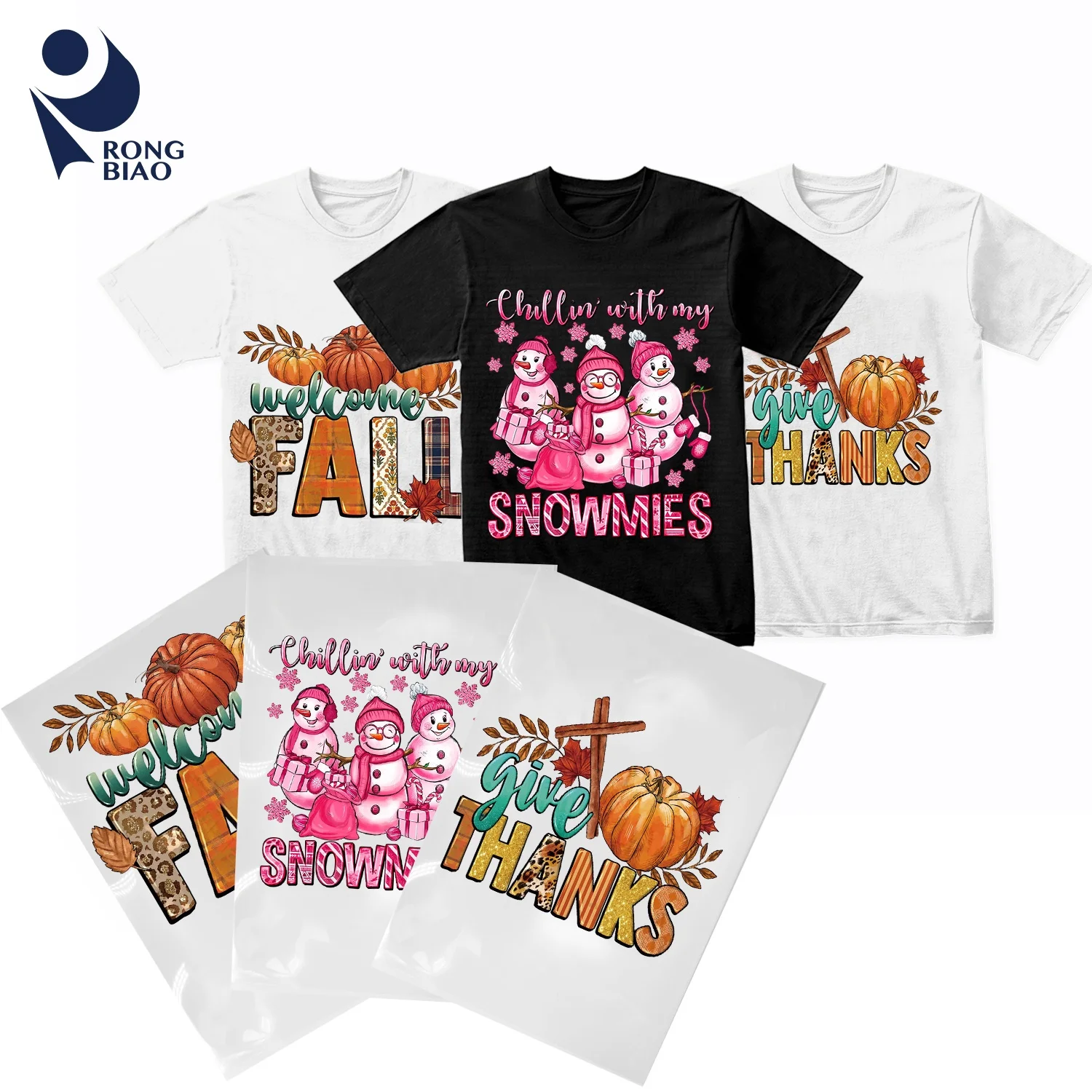 RONGBIAO Dtf Film Heat Transfer Printing Pet Film A3 Cold & hot Peel Inkjet Printer Pet Transfer Dtf Film