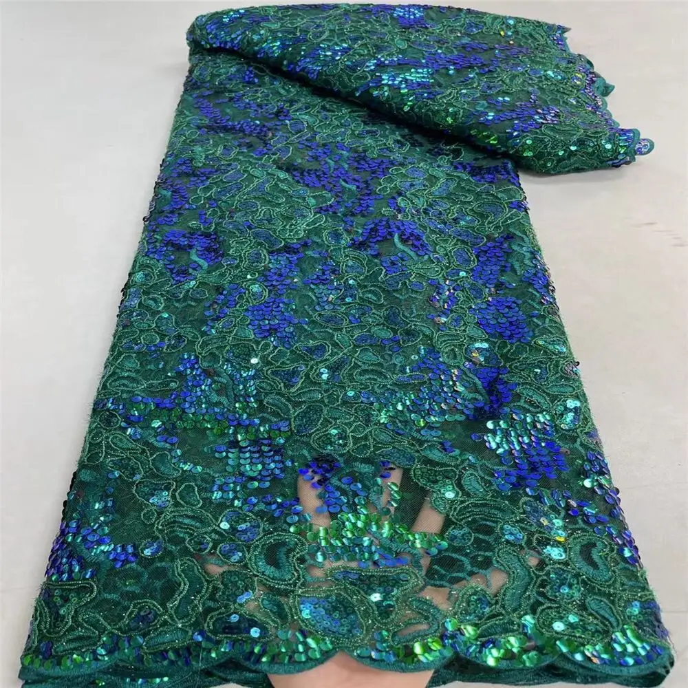 New arrival fashion design embroidery net lace wine color 5 yards Advanced embroidery Nigeria fabric