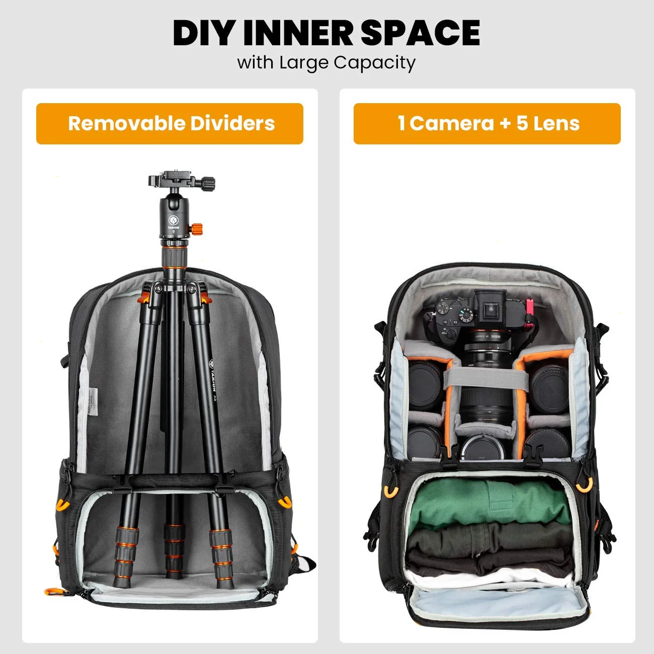 Outdoor Photography Hiking Travel Professional DSLR Camera Backpack