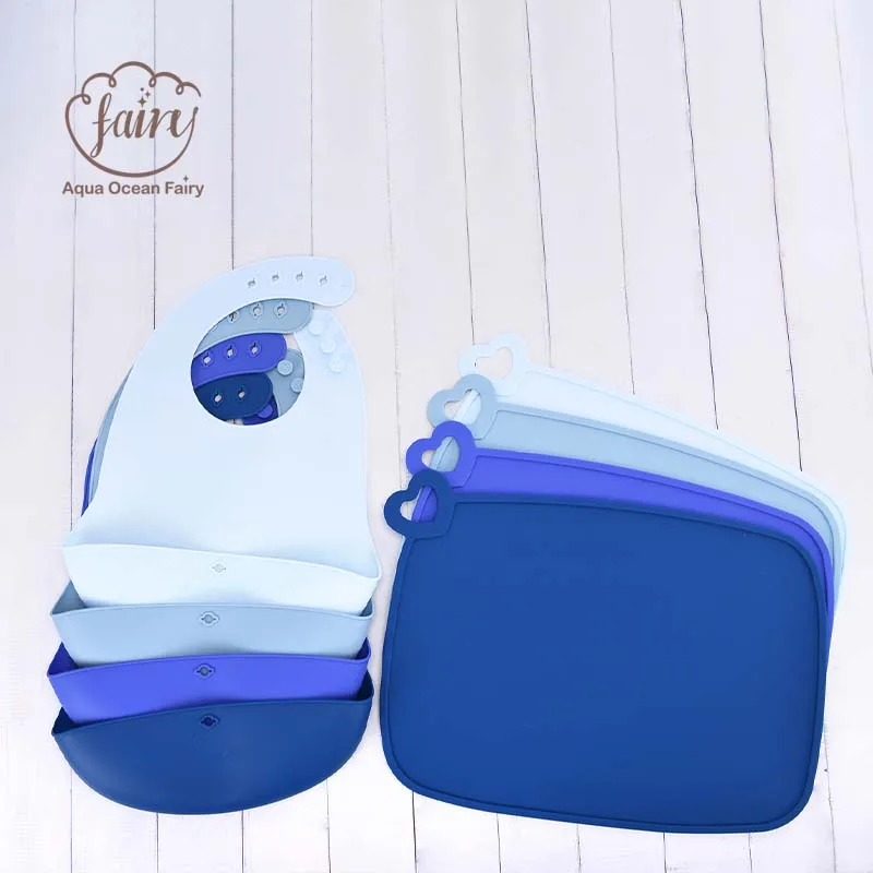 Eco Friendly Waterproof Silicone Baby Placemat Suction Sets Washable Portable Silicone Kid Placemat