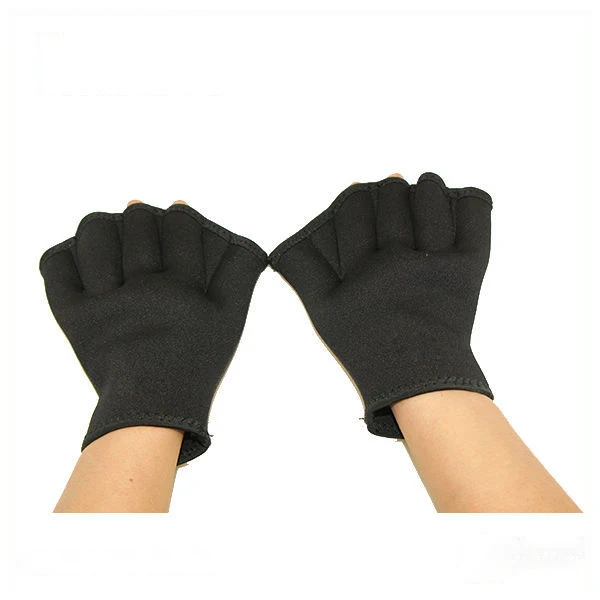 Custom Professional Aquatic Gloves Webbed Swimming Gloves