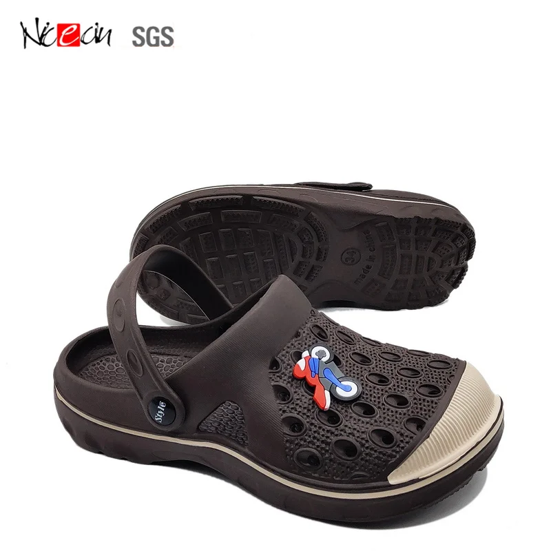 Оптовая продажа, пользовательская этикетка, садовая обувь для мальчиков, классные мотоциклетные сабо EVA