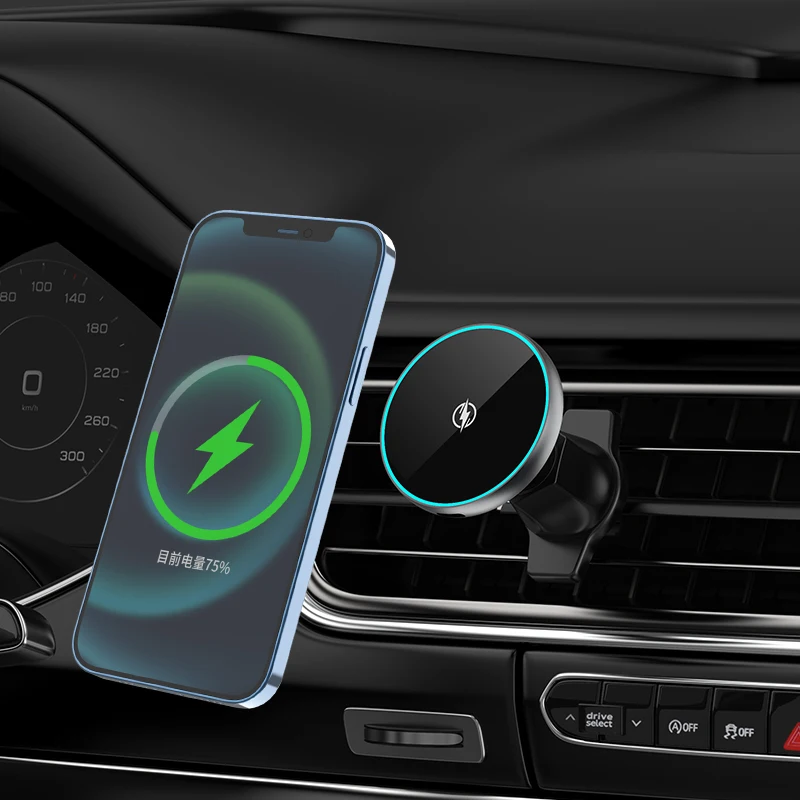 Professional Hot Selling 10W/15W Fast Car Charger Charging Magnetic Phone Wireless Charger