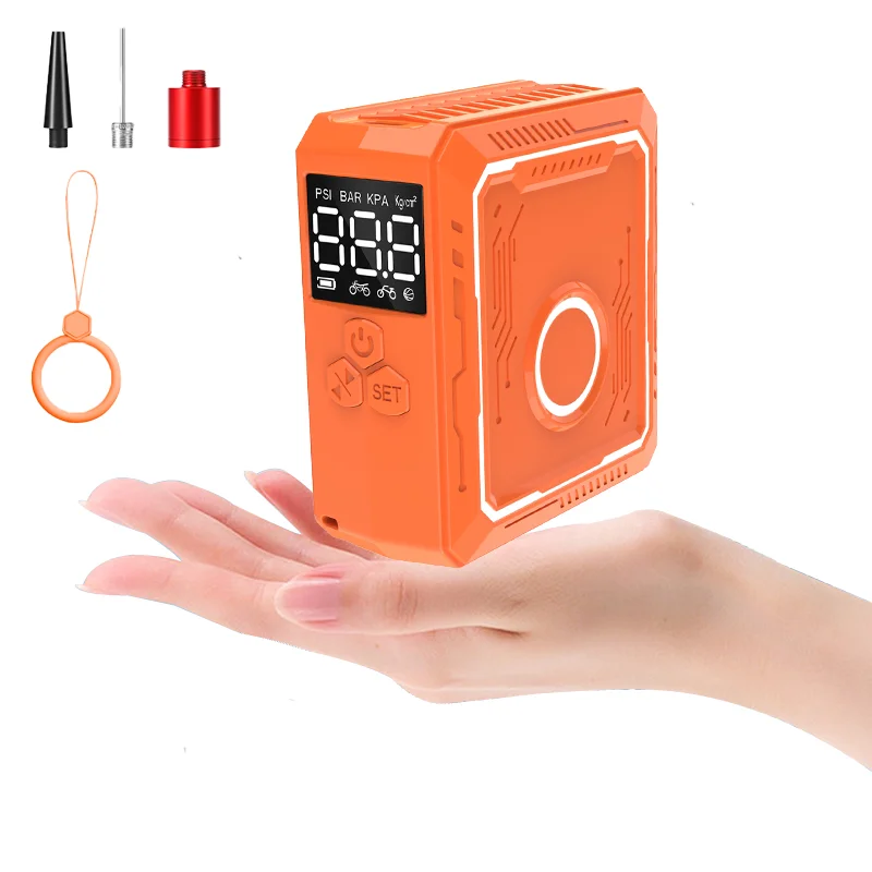 Portable Compressor Tire Inflator Pressure Monitor Wired Air Compressor For Car Tires 12V Tyre Inflator Air Pusher Car Air Pump