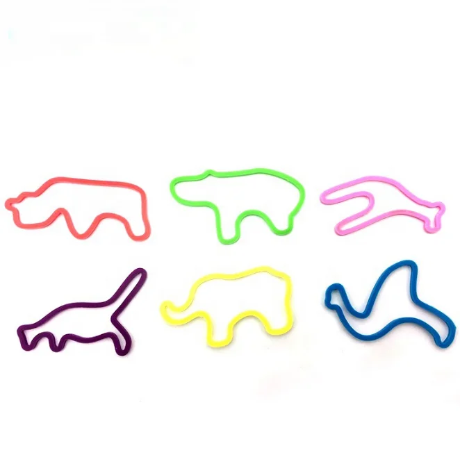 Hot Selling DIY Crazy Rubber Bands Custom Shape Silicone Loom Rubber Band Bracelet