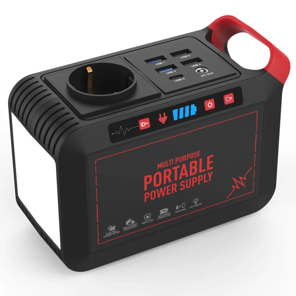Лидер продаж, мини-электростанция OEM 110V-240V для путешествий, переноски на открытом воздухе, USB ЕС/США, смарт-литий-ионная портативная электрическая