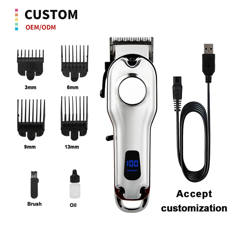 Professional Hair Clipper Fast And Accurate Cutting Professional Hair Clippers Machine For Men Cordless