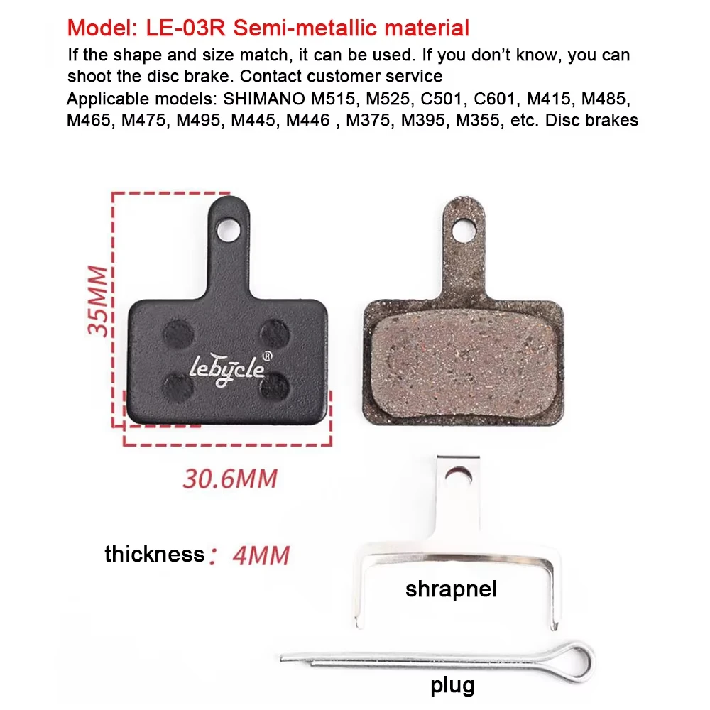 25 Pair MTB Bicycle Disc Brake Pads Resin/Metal/Ceramic Road Bike Hydraulic Brake Pads Universal