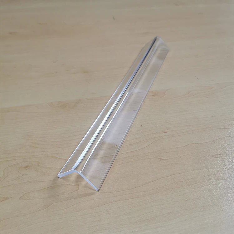 Customized L Shaped Hot Bending Clear Acrylic Display Shelf