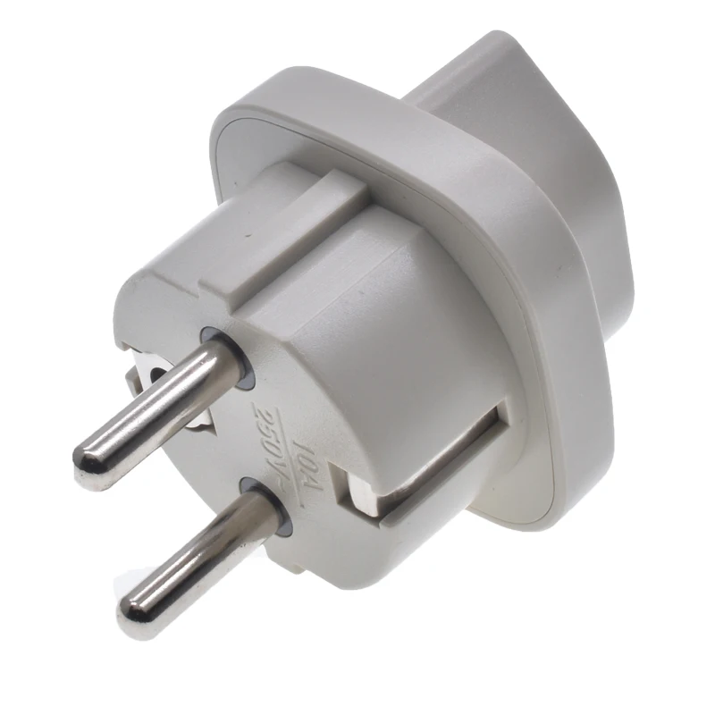 Switzerland to Euro plug adapter Italy to EU Converter Brazil to Type-F Schuko Round 2 pins Connector 16A250V