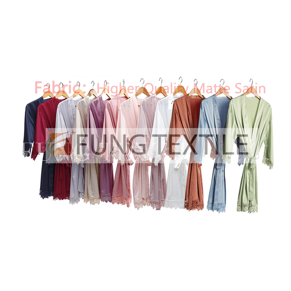 FUNG 3031 халат для подружек невесты, чистый роскошный кружевной халат для девочек