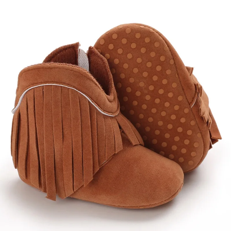 Autumn and Winter  fashion l baby boots baby soft soled suede leather shoes six colors baby retro tasse Moccasins