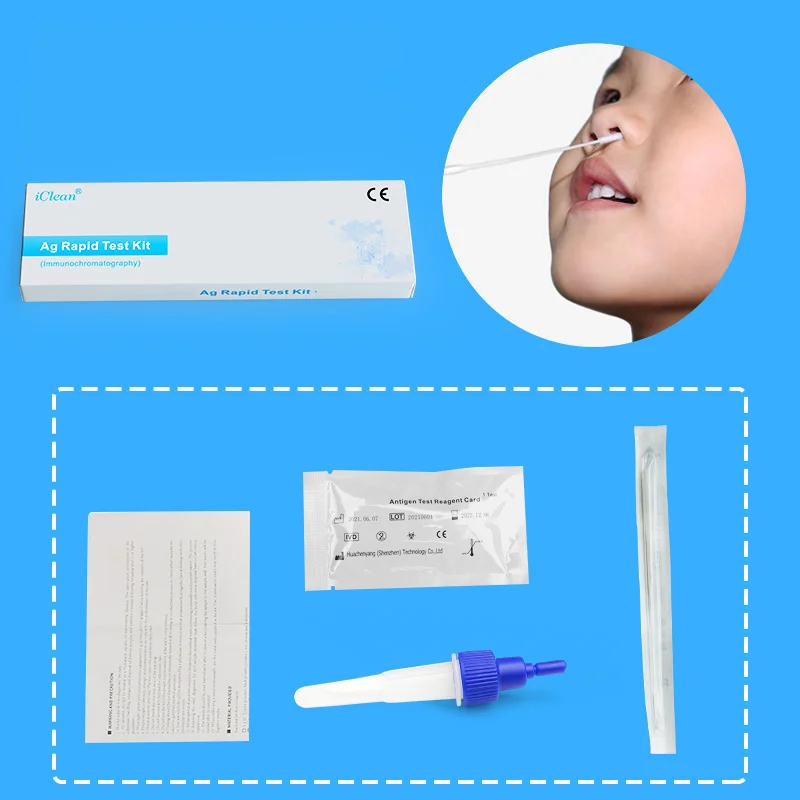 IClean schnelltest быстрый тест антигена набор с тампоном для