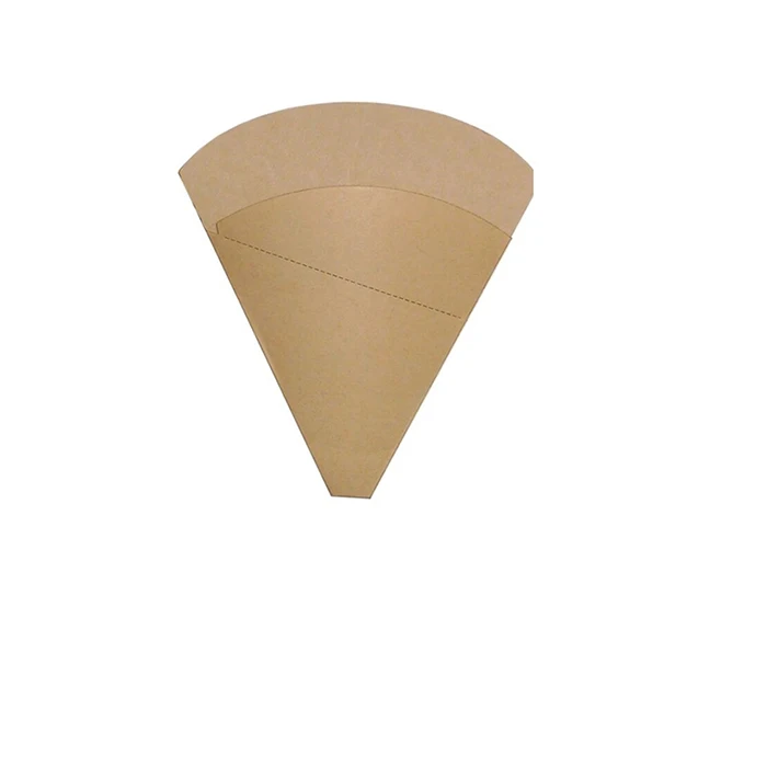 Disposable printed folded cardboard Crepe Perforated Holder custom