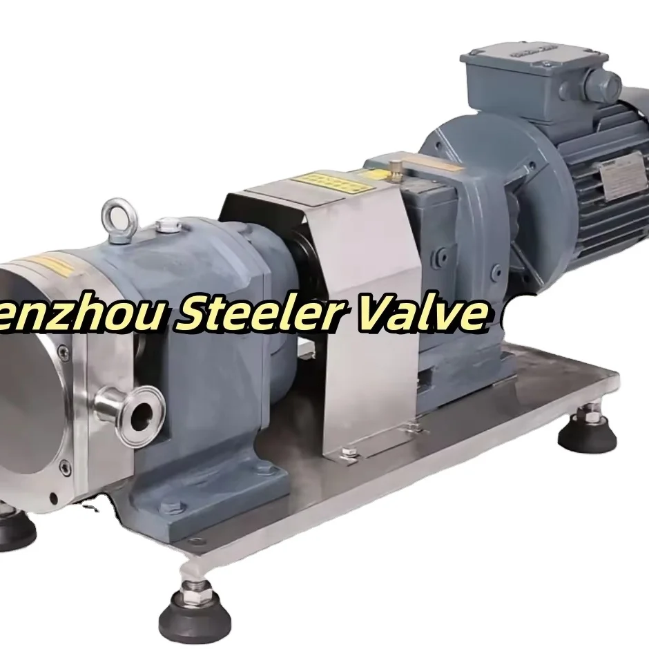 SS304 Hygienic Rotary Lobe Pump  for High Viscosity Chocolate