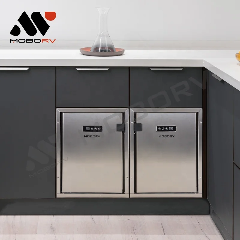 MOTORHOME PART ACCESSORIES RECREATIONAL VEHICLE CAMPING CAR CE Certified RV appliances DC 12V  24V 50L Mini Fridge Marine Boat