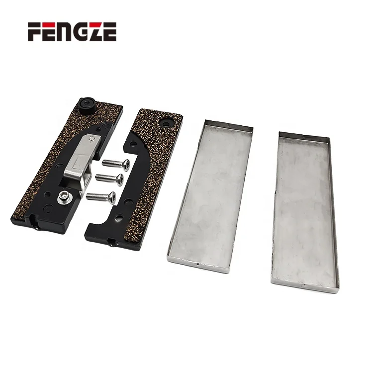 Stainless Steel Patch Clamp Door Fitting VVP Self Closing Glass Door Floor Hinge for Frameless Glass Door Clip