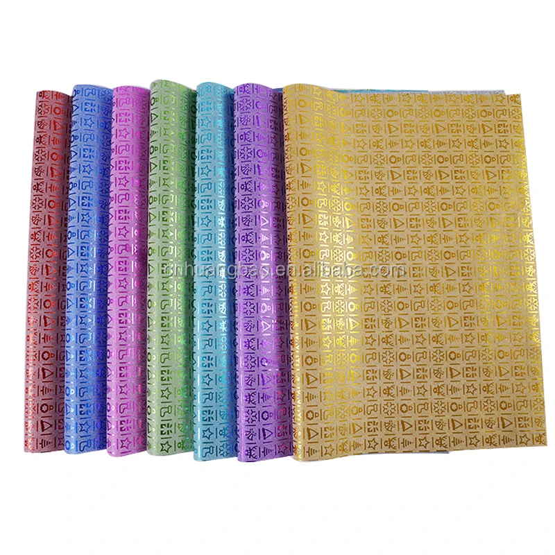 glitter flowers wrapping film Christmas new pattern packaging film luxury wrapping paper