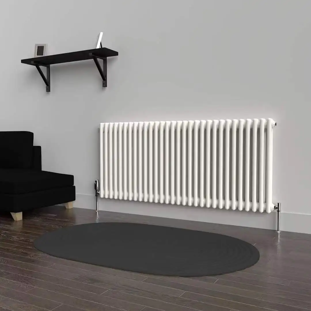 White Vertical Traditional 2 Column Radiator 3 column radiator