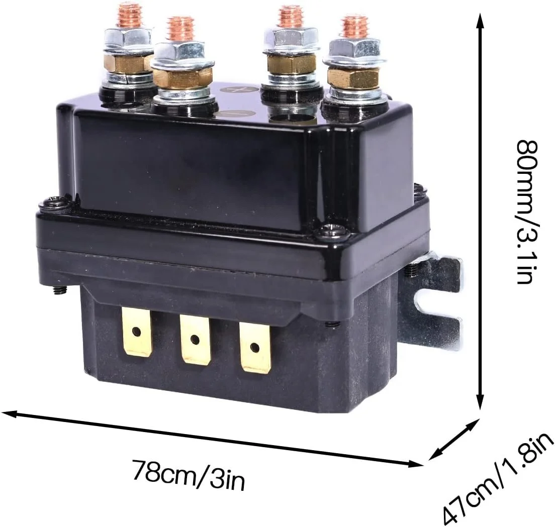 winch solenoid relay 12v 500A for 8000lbs-12000lbs ATV UTV 4wd 4x4 Winches Replacement 63070 62135 74900 2875714 70715