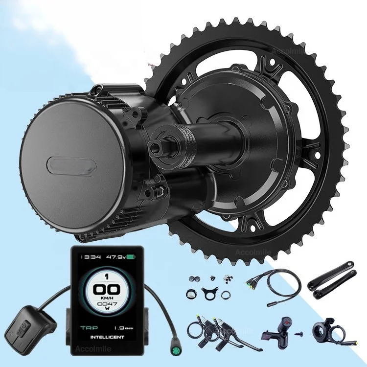 Комплект для электровелосипеда BBS02 48 В 750 Вт 1000