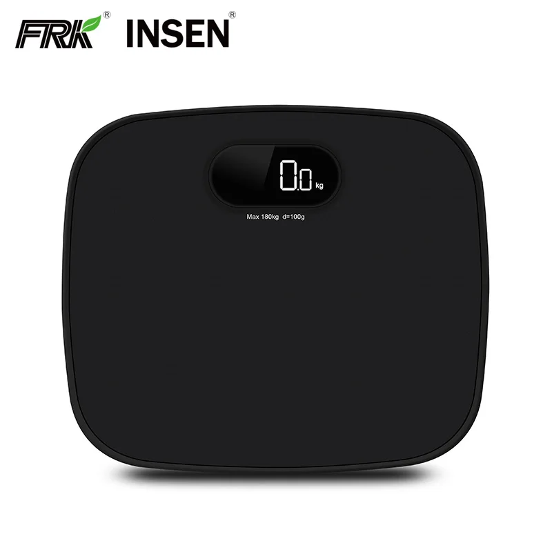 Полный ABS пластик прямоугольной формы легкий вес нагрузки ячейки LED ванная комната весы 180 кг 396Lb