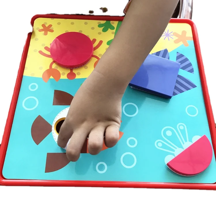 Button Arts and Crafts Toys Educational Color Matching and Geometry Shape Matching and Geometry Shape Matching Mosaic Puzzle Peg