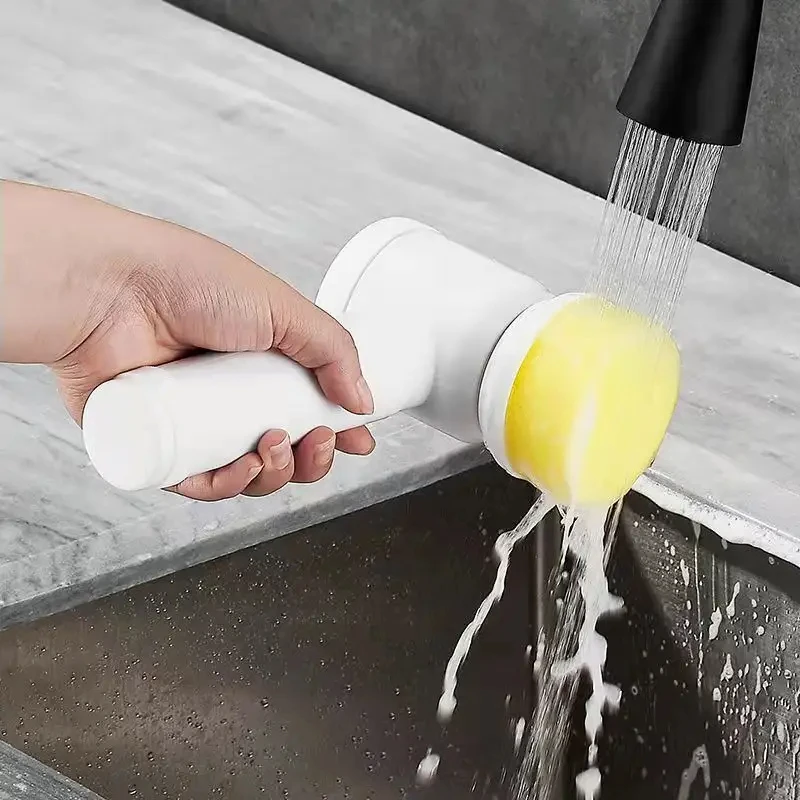 Kitchen Automatic Dish Washing Brush Handheld Electric Plate Scrubber Dish Oil Cleaning Brush