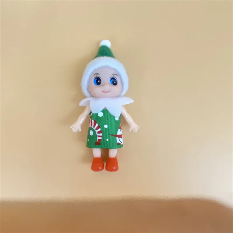 Creative Christmas Baby Elf Doll Bookshelf Table Ornaments Toy Resin Car Decoration Toy