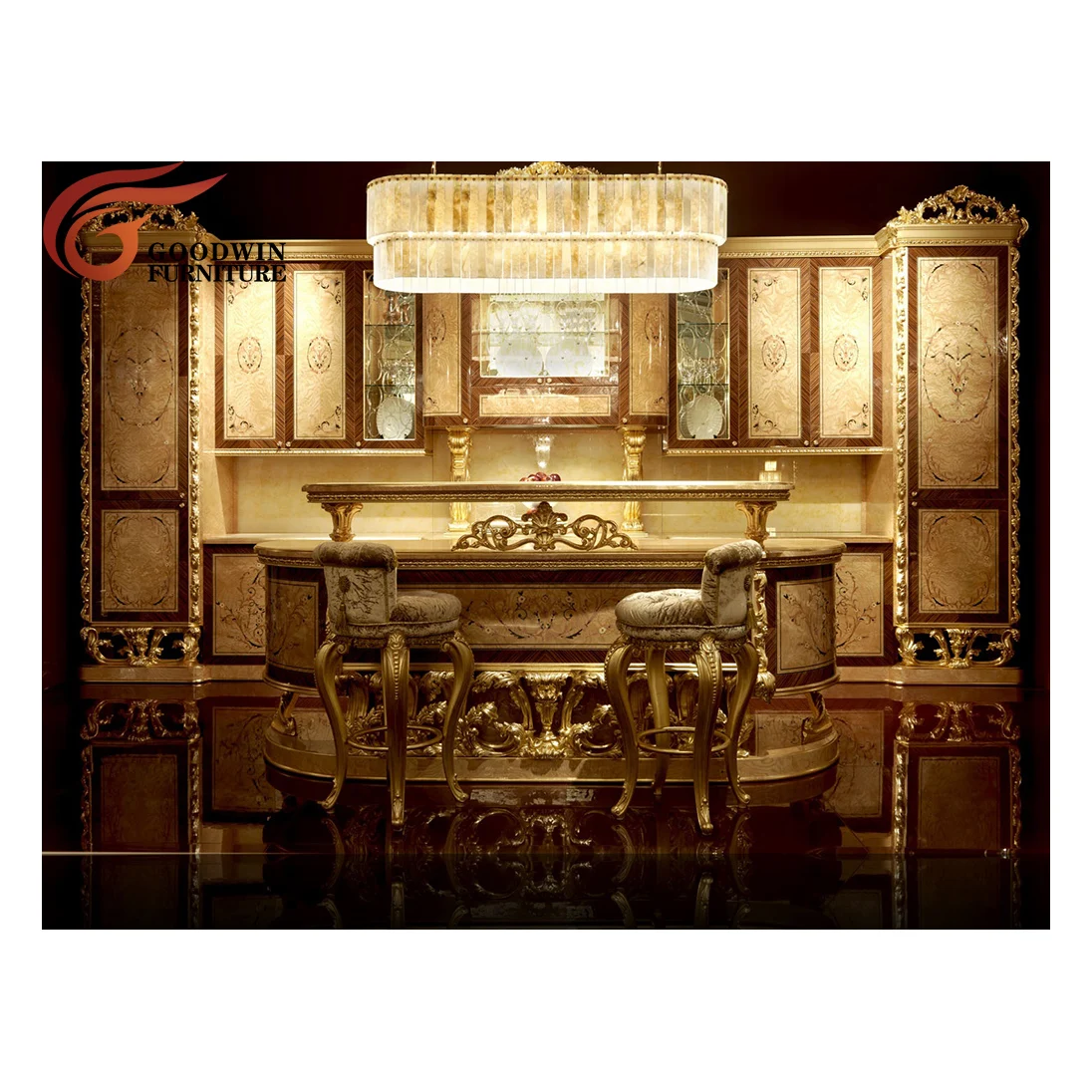 Goodwin Classic Luxury Style Wooden Study Room Furniture Set Study Chair TO25O