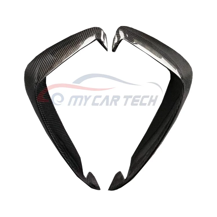 For 2017-2019 Audi A3 A4 S3 S4 Carbon Fiber Bumper Front Canards Body Kit