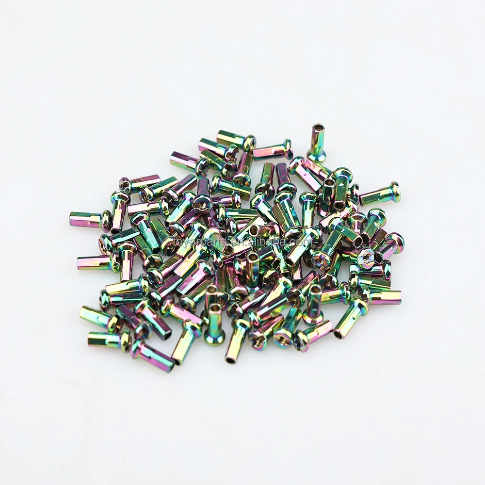 Rainbow Bicycle Spokes With Nipples Stainless Steel Bike Parts Cycling Accessories