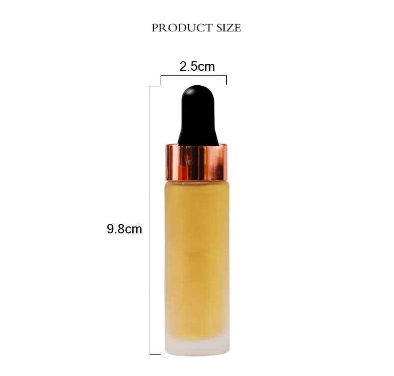 Cosmetics Manufacturers 8 Colors Face Skin Brightening Vegan Liquid Highlighter Makeup