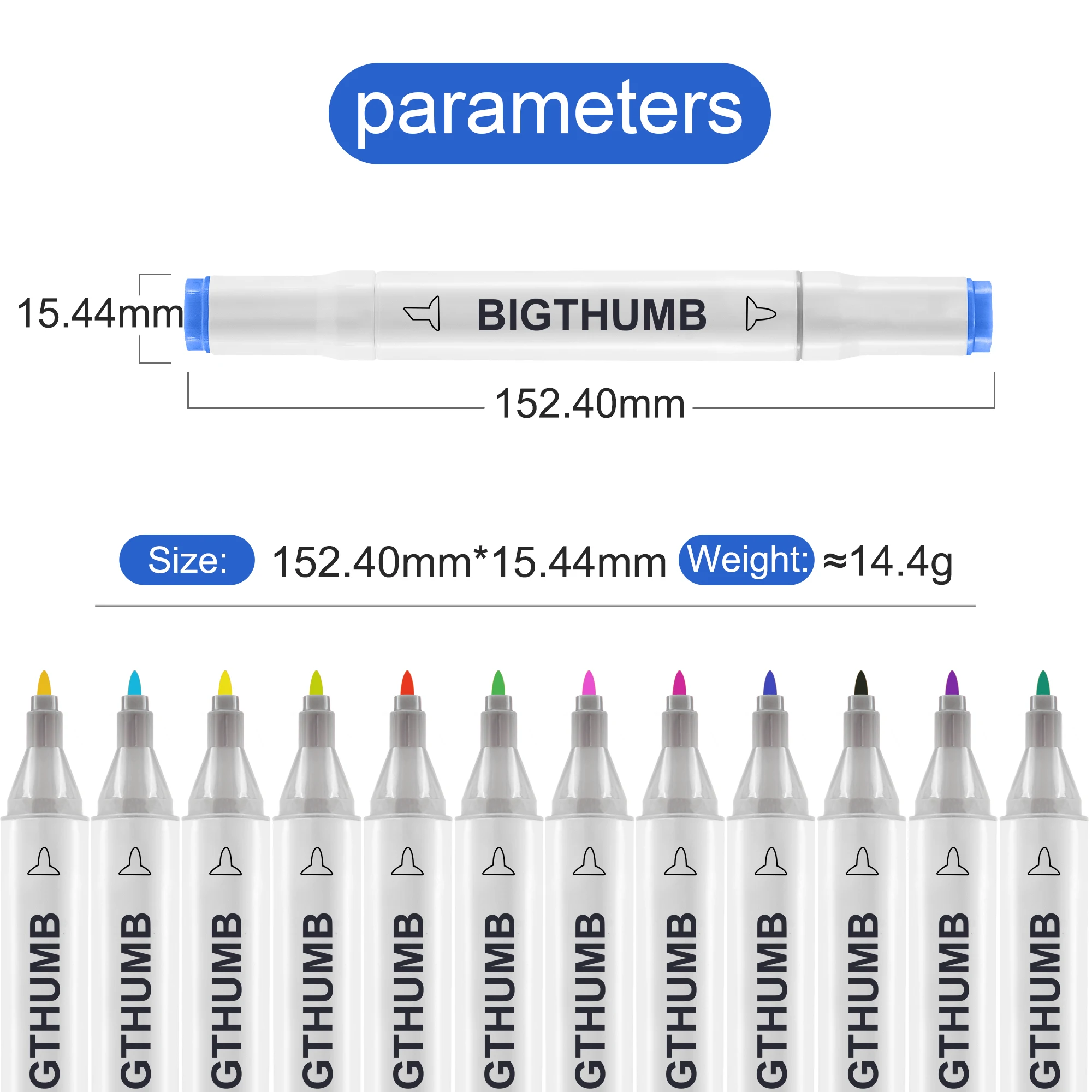 Art Supplies Permanent Coloring Alcohol Marker for Kids Pens