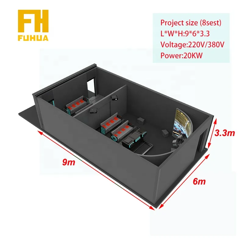 Entertainment Park Roller Coaster  Equipment 180 degree Immersive 3d 7d 9d Naked Eye Huge Ring-screen Track Cinema