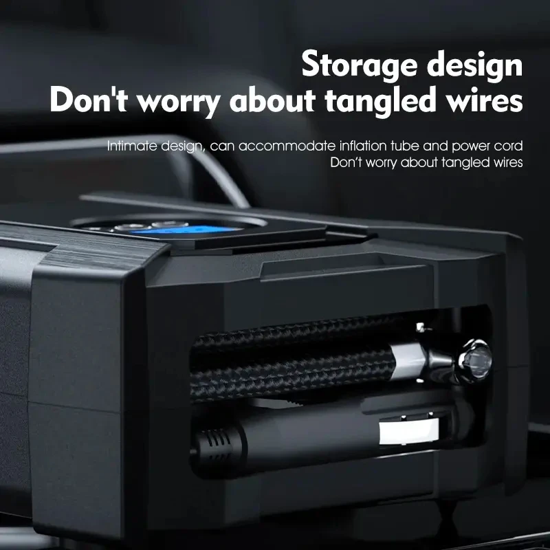 Car Inflatable Pump 12V Air Compressor Portable Automobile Tire Inflator Electric Automobiles on Car Air Compressors Tool