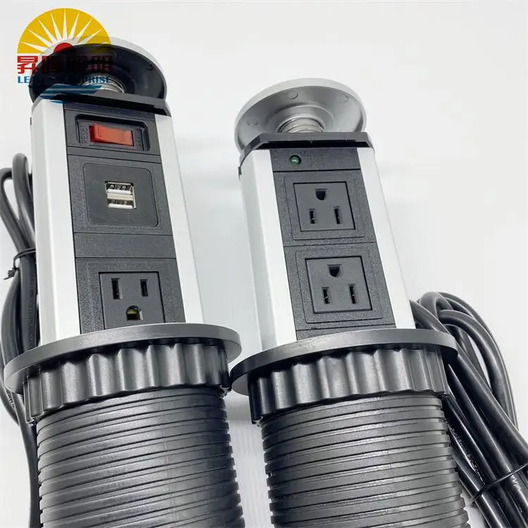 factory direct sale Pop socket tripod in kitchen, alloy stretched vertical UL  power socket