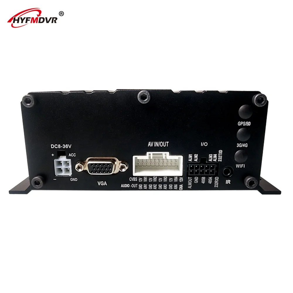HYFMDVR Factory Direct 4 Channels 1080P AHD SDI Car DVR Car MDVR Car Monitoring Host Mobile DVR