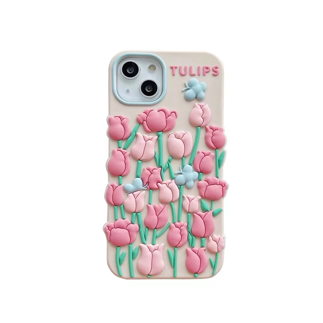 Phone Case Rose Flower Design Cell Phone Case Mobile Cover For iPhone All Series for iPhone12 11 X XR Xsmax 6 6Plus 7 8