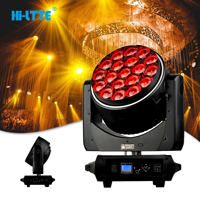 Led RGBW 4in1 moving head new product 19 bee eye beam lamp shaking head wash moving head