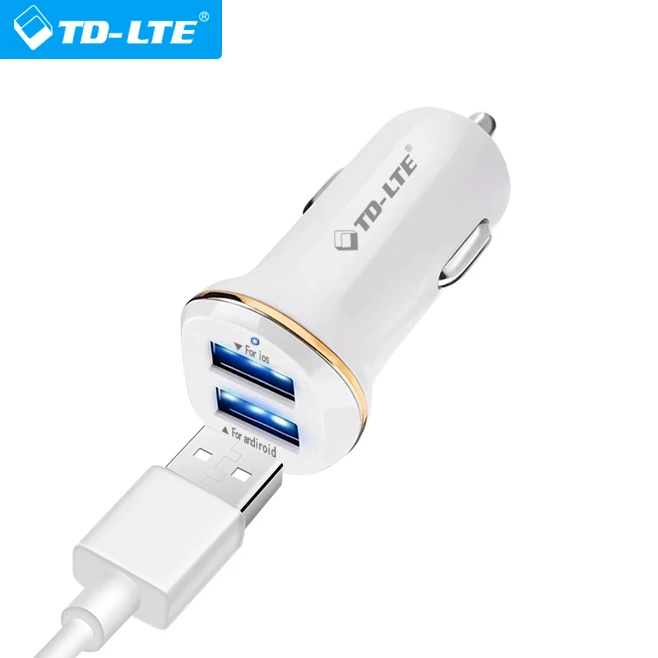 15w 5.0V 3.1A Mini Dual 2 USB Ports Cell Phone Fast Car Charger Adapter for Android