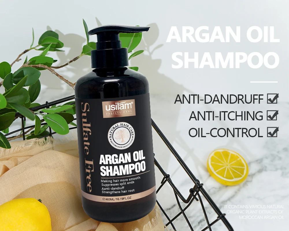 private label OEM luxury sulfate free Hair Natural Argan Oil sulfate-free  sulfate free shampoo