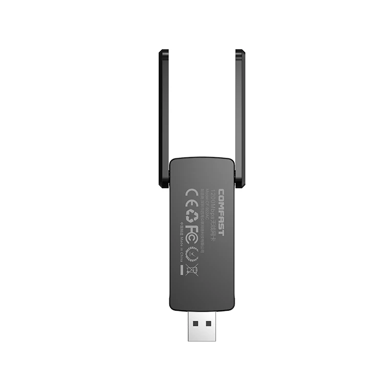 COMFAST 1200 Мбит/с длинный диапазон USB WiFi адаптер для ПК настольный ноутбук Windows 11/10