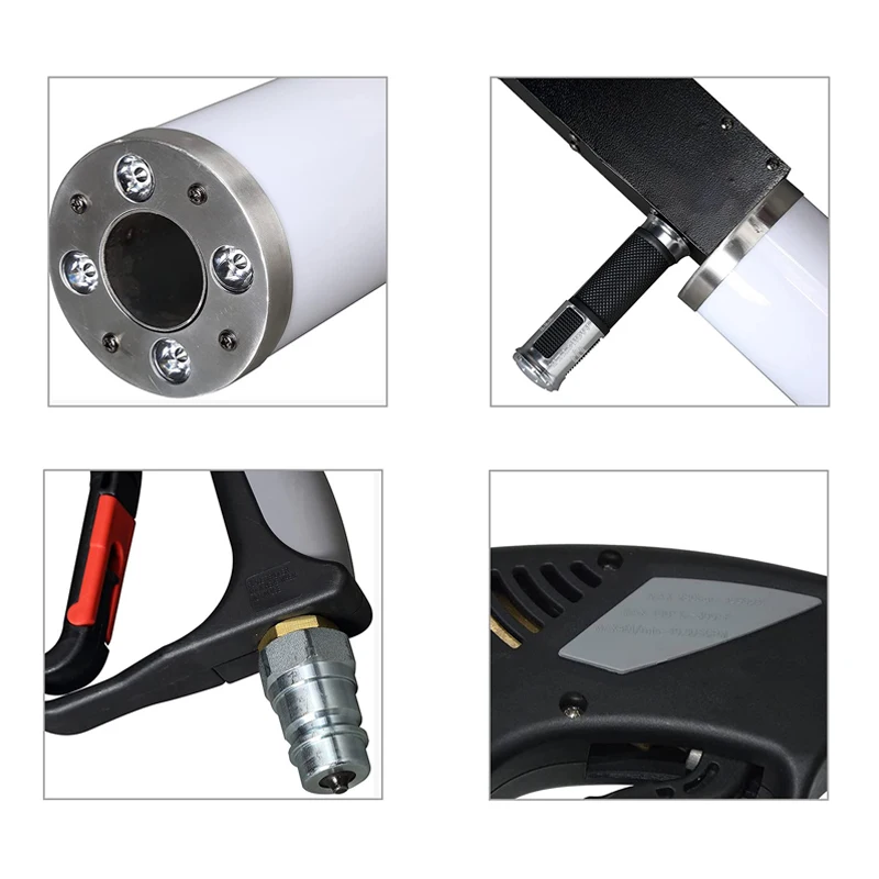 Ava RGB LED air gun co2 pistol original stage co2 gun and gas effect smoke pistol disco dj equipment co2 gun