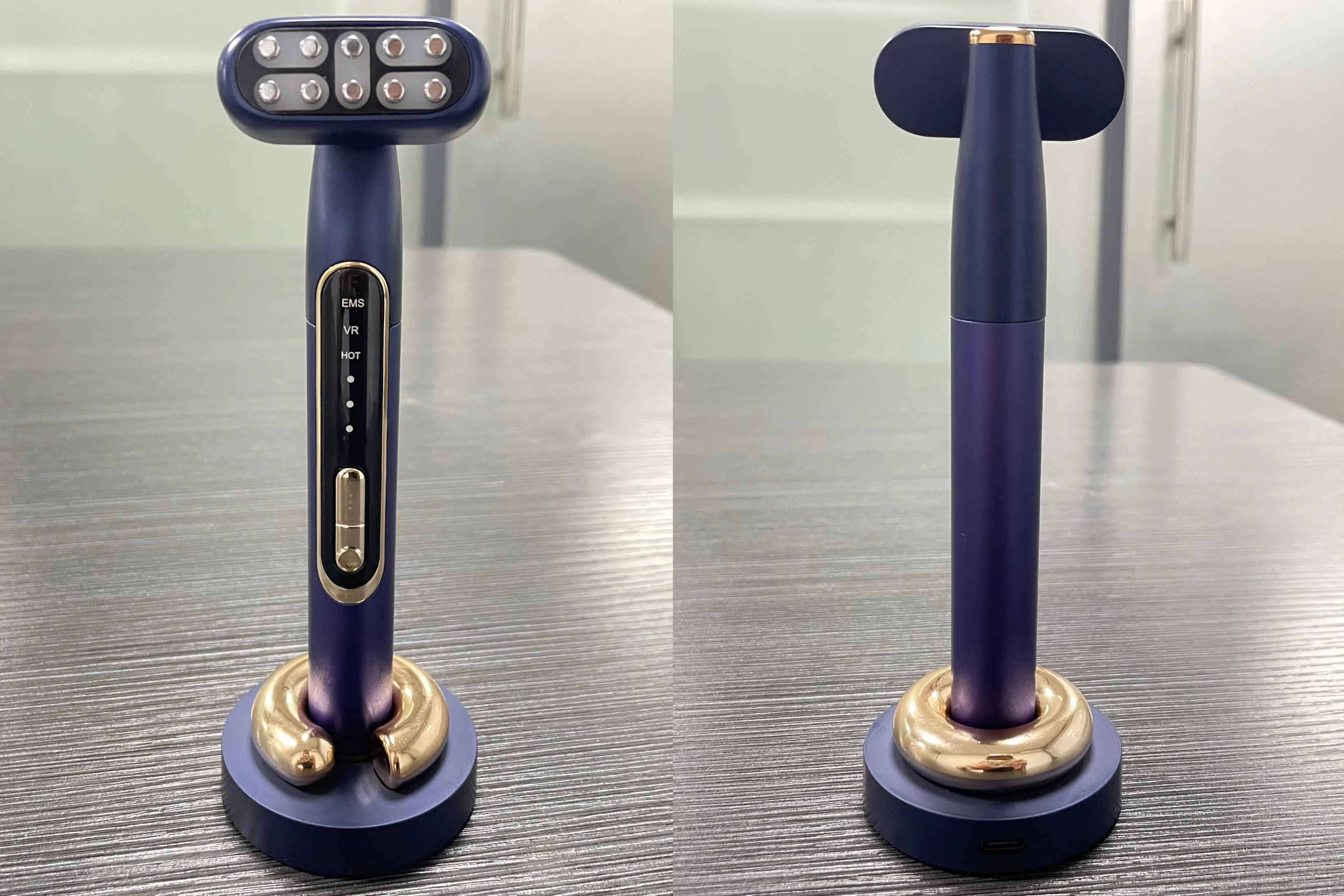 9 Led Electric Red Infrared Light Therapy Wand stick Skin Care Facial Portable Eyes Massage