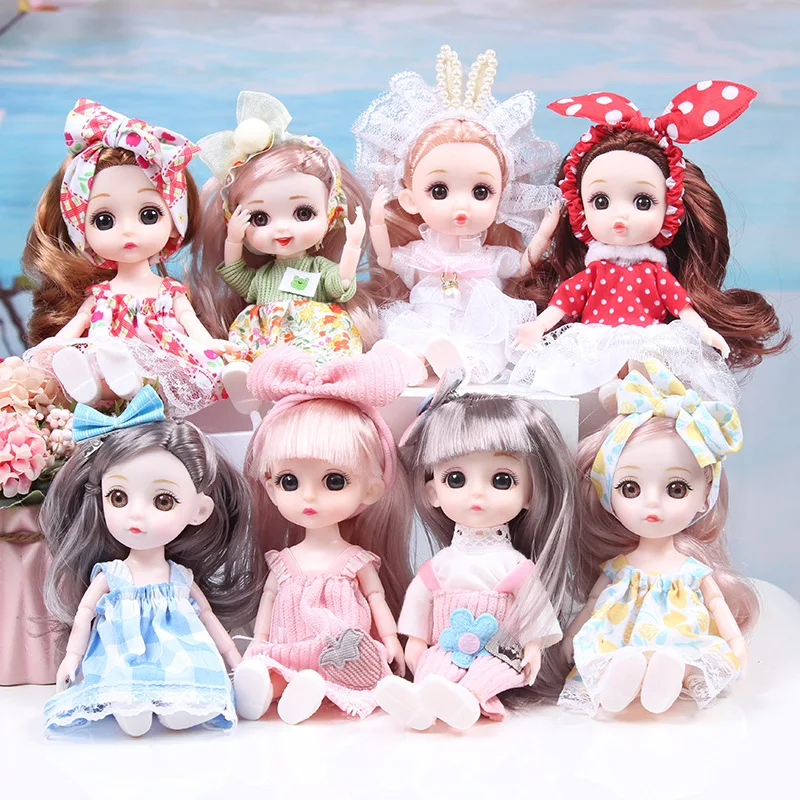 Новая мода 17 см красивое платье до игровой домик для девочек BJD кукла
