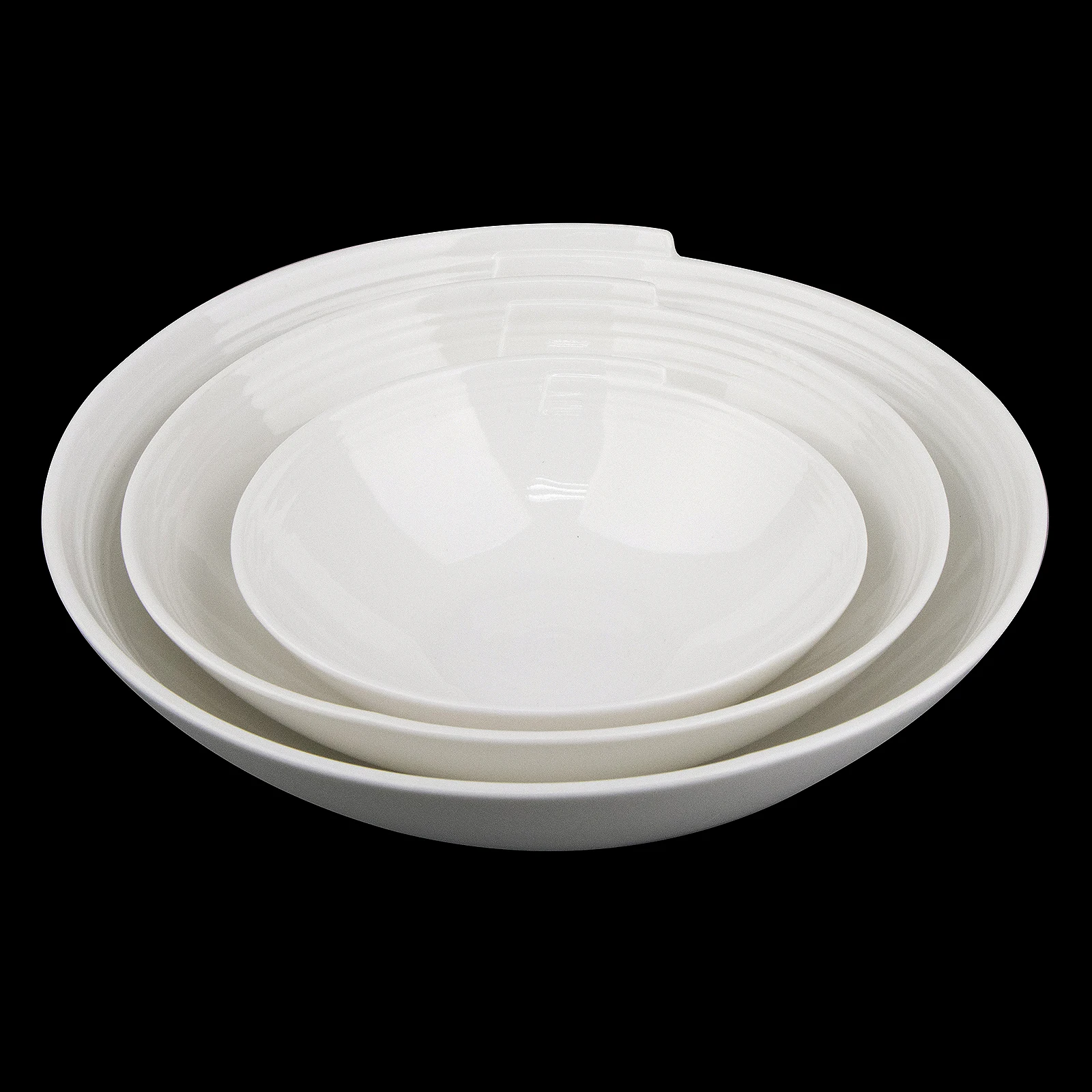 China factory white ceramic round dinnerware serving fruit dessert dish plates