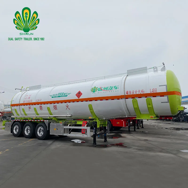 Carbon steel 40kl fuel tanker semi trailer for gasoline diesel HFO transportation and