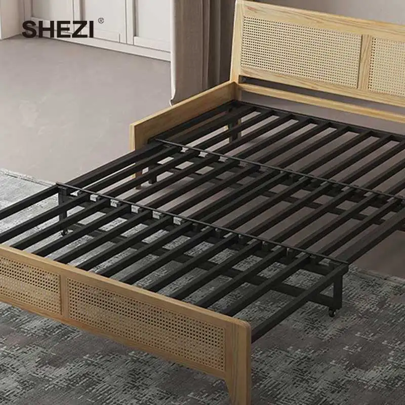 SHEZI Modern Multi-functional Sofa Bed Convertible Modular Design for Small Apartment Bedroom or Hotel/Mall Use